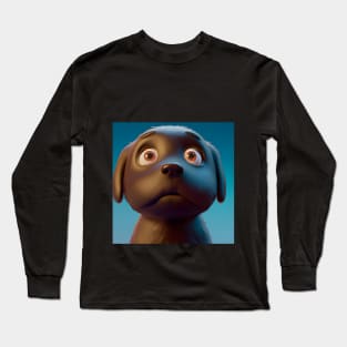 Cute black labrador Long Sleeve T-Shirt